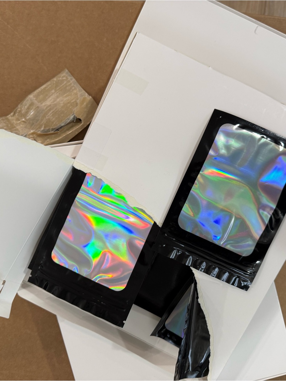 Bulk Holographic Resealable Mylar Bags - Packaging Supplies